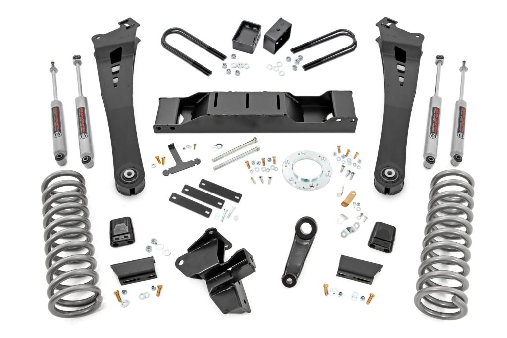 Rough Country 5 Inch Lift Kit Diesel Non-AISIN Ram 3500 4WD (2019-2024)