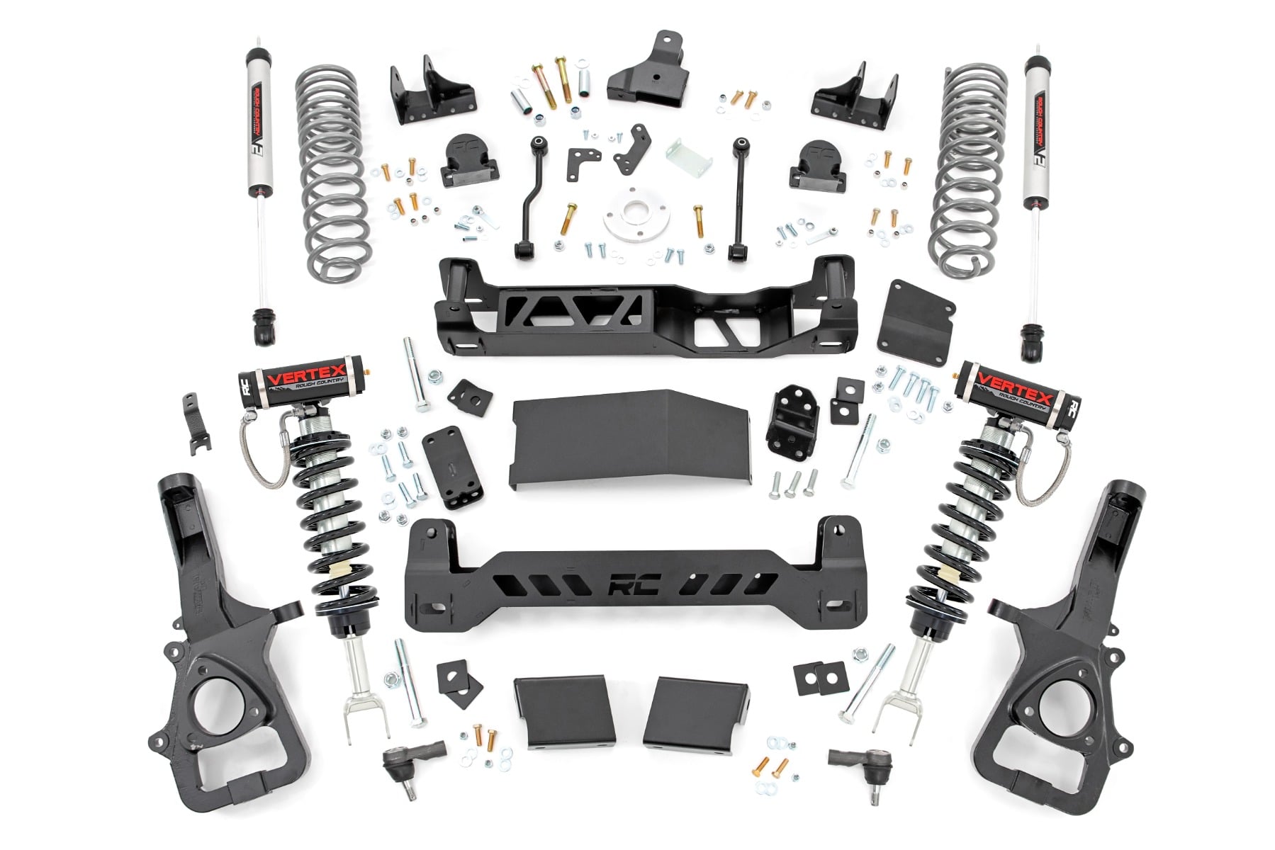 Rough Country 6 Inch Lift Kit 22XL Vertex/V2 Dual Rate Coils Ram 1500 4WD (19-24)
