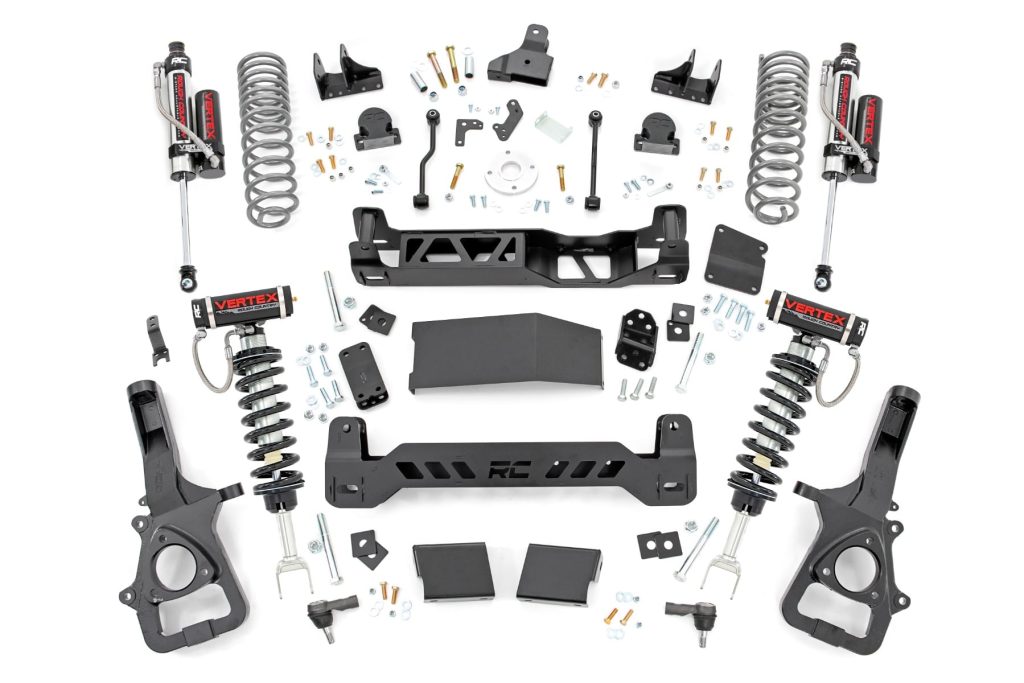 Rough Country 6 Inch Lift Kit Vertex Dual Rate Coils Ram 1500 4WD (2019-2024)