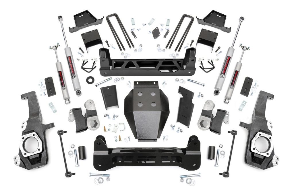 Rough Country 7 Inch Lift Kit NTD w/ Overloads Chevy/GMC 2500HD/3500HD (20-26)