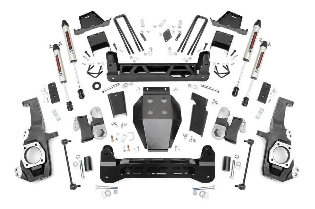 Rough Country 7 Inch Lift Kit NTD V2 w/ Overloads Chevy/GMC 2500HD/3500HD (20-26)