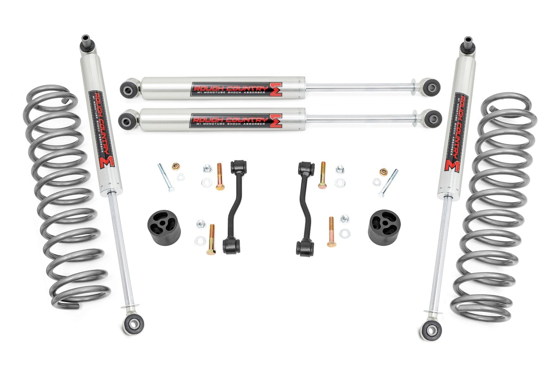 Rough Country 2.5 Inch Leveling Kits Springs M1 Jeep Gladiator JT 4WD (2024-2026)