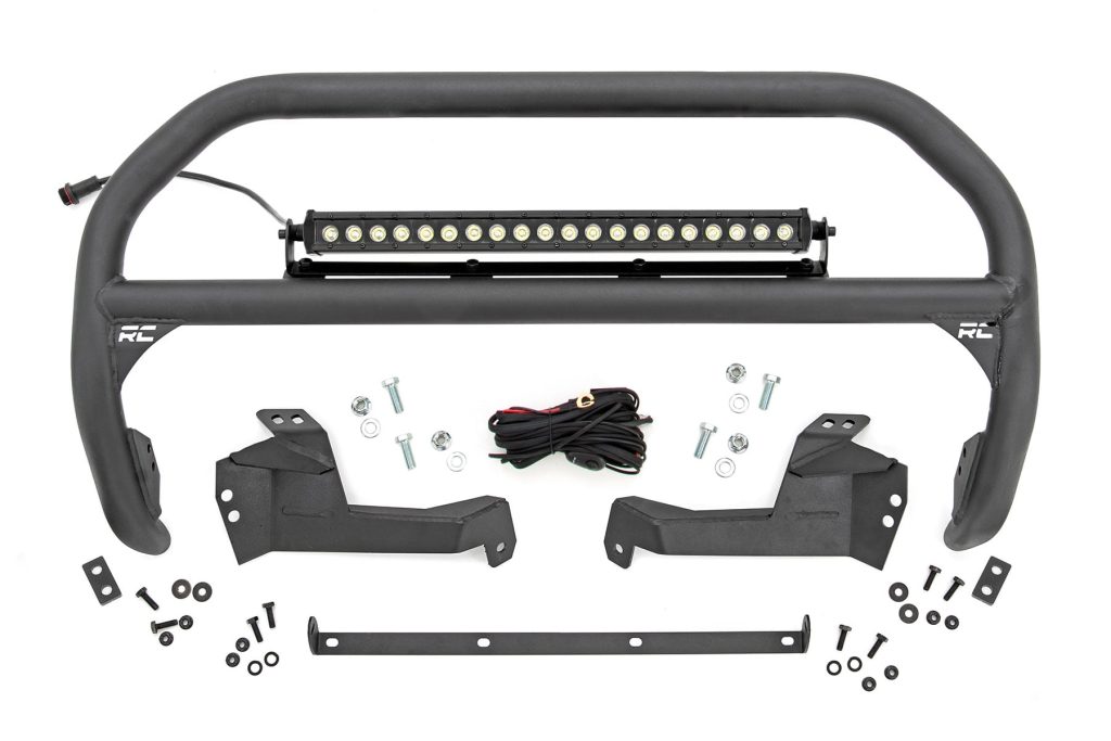 Rough Country Nudge Bar 20 Inch Black Single Row LED Ford Bronco Sport 4WD (2021-2024)