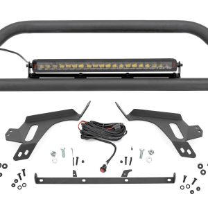 Rough Country Nudge Bar w/ Tow Hooks Spectrum Series LED Ford Bronco Sport 4WD (21-24)