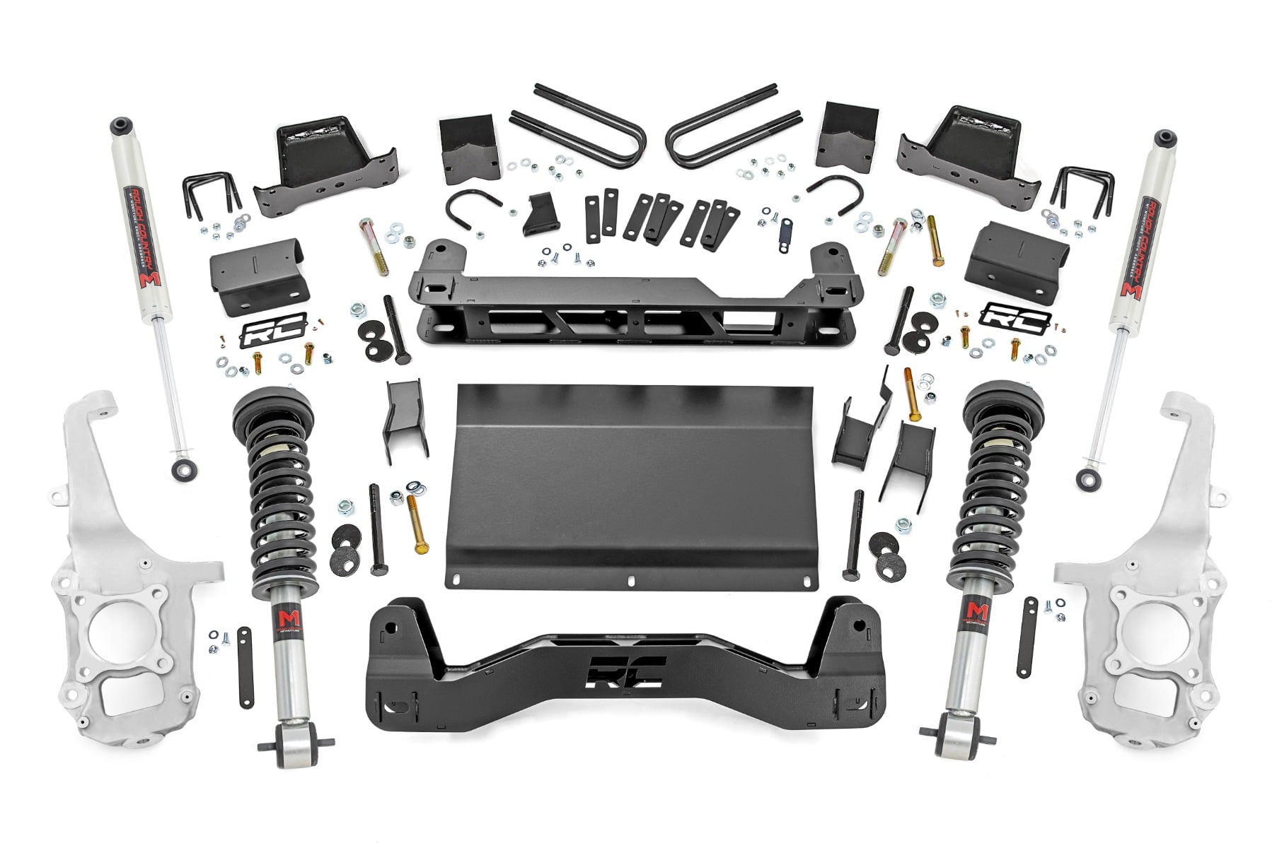 Rough Country 6 Inch Lift Kit M1 Struts/M1 Ford F-150 4WD (2021-2026)