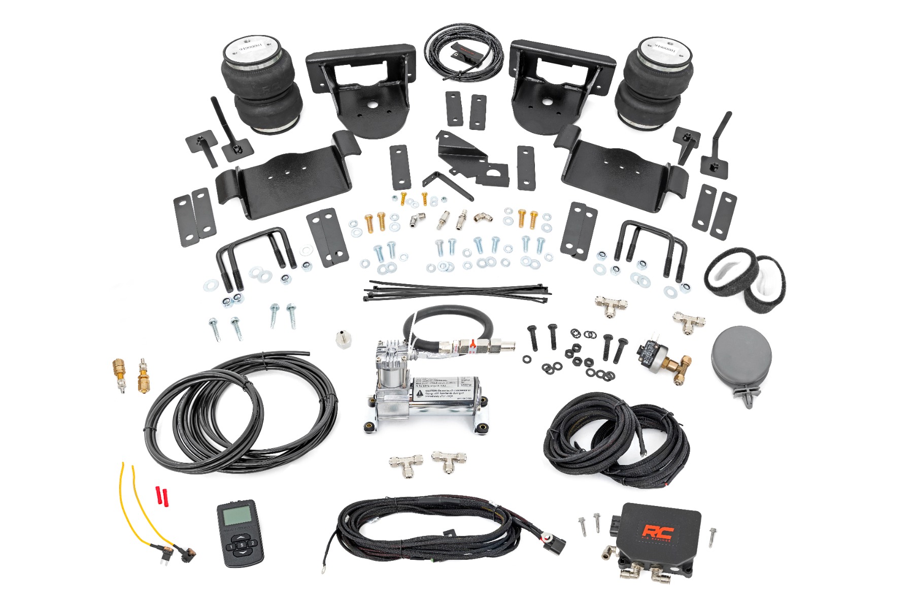 Rough Country Air Spring Kit w/compressor Wireless Controller 0-6β³ Lifts Ford F-150 (21-26)