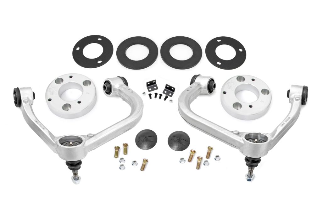 Rough Country 3 Inch Lift Kit Forged UCA Ford F-150 Lightning 4WD (2022-2026)
