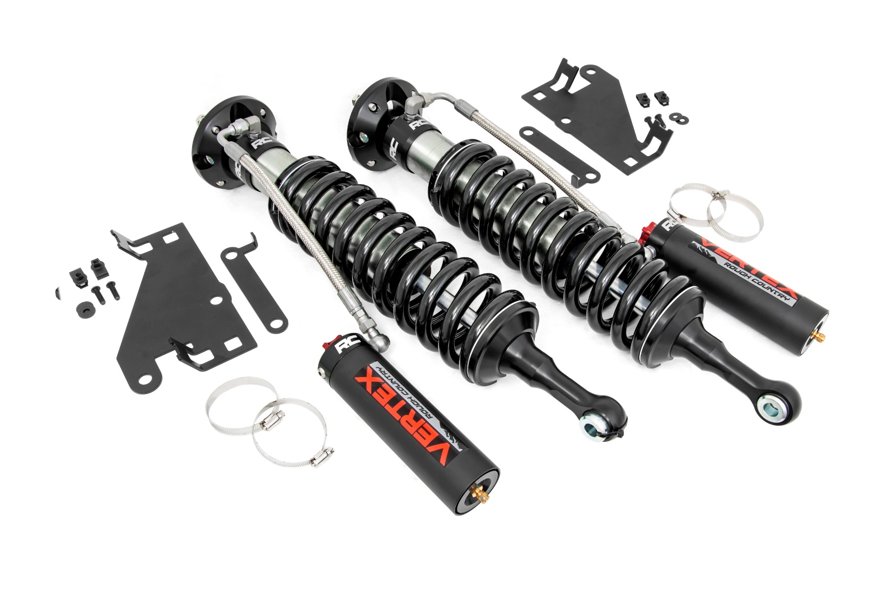 Rough Country Vertex 2.5 Reservoir Coilovers Front 3.5 Inch Toyota Tundra 4WD (22-26)