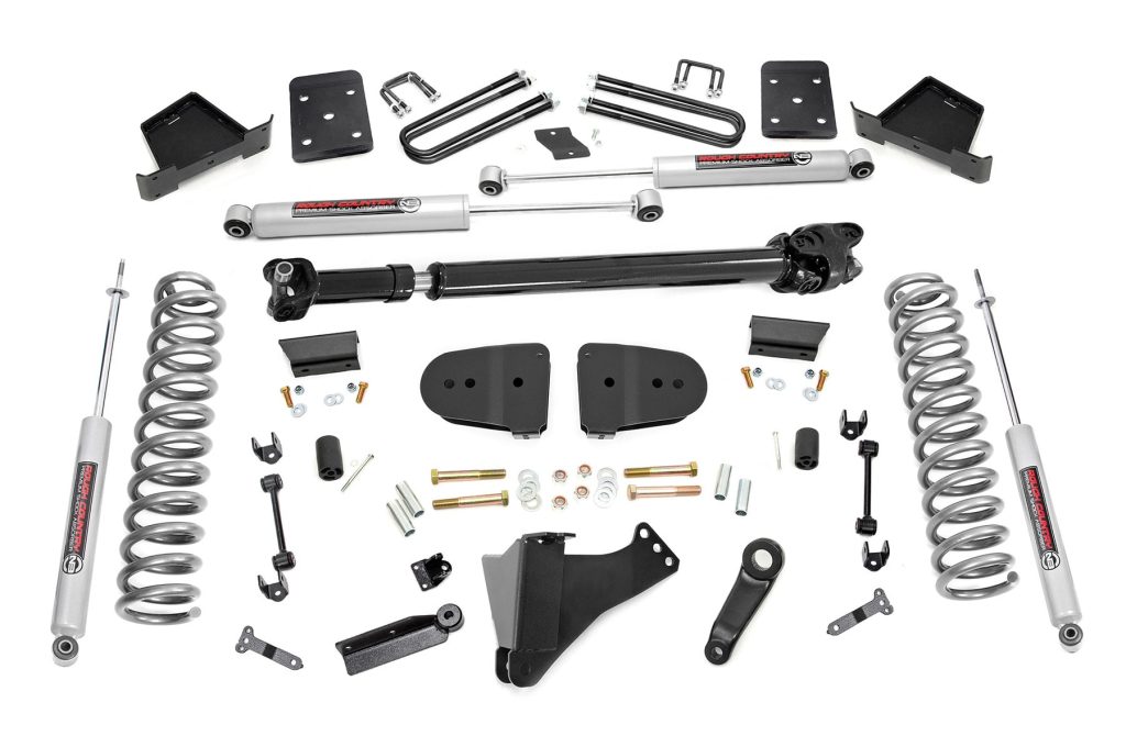 Rough Country 6 Inch Lift Kit OVLDS D/S Ford F-250/F-350 Super Duty 4WD (2023-2026)