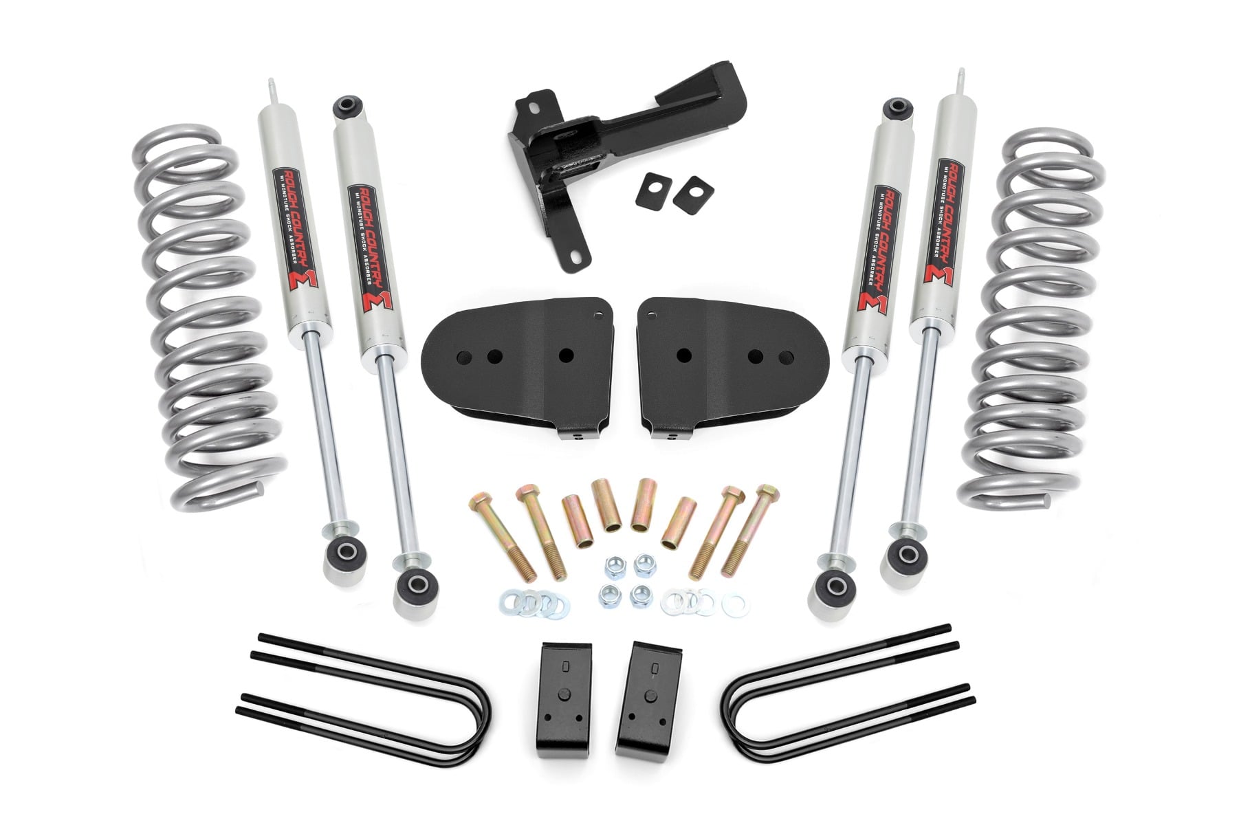 Rough Country 3 Inch Lift Kit M1 Front Diesel Coils Ford F-250 Super Duty 4WD (23-26)
