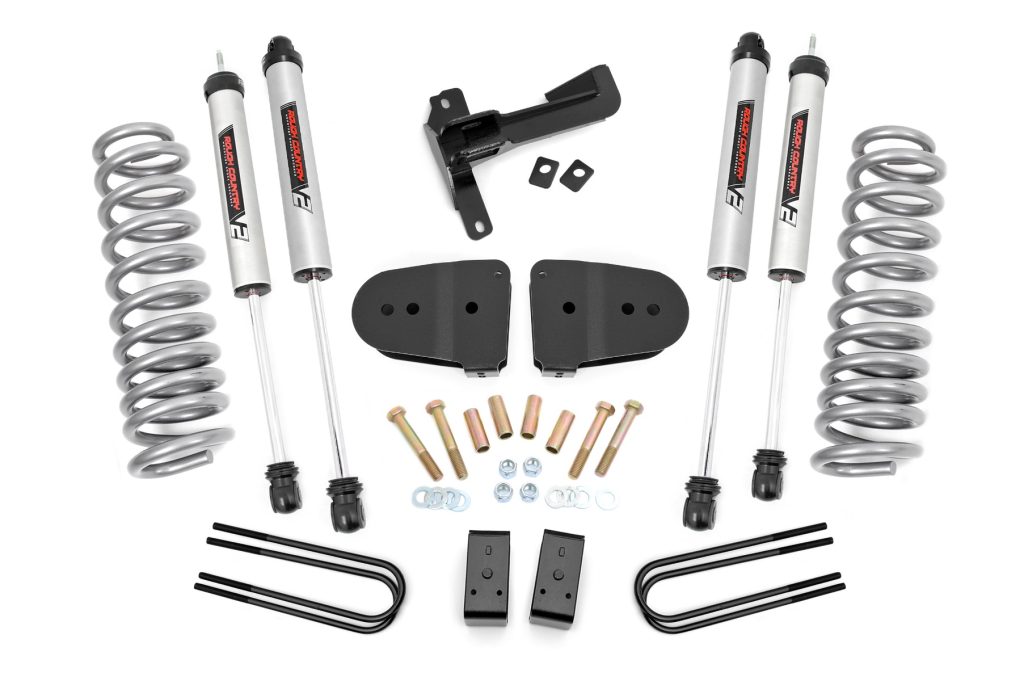 Rough Country 3 Inch Lift Kit V2 Front Diesel Coils Ford F-250 Super Duty 4WD (23-26)
