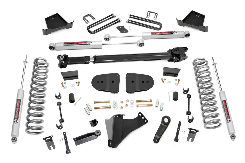 Rough Country 6 Inch Lift Kit Gas No OVLD Ford F-250/F-350 Super Duty 4WD (2023-2026)