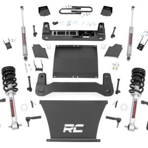 Rough Country 6 Inch Lift Kit Mono Leaf Rear N3 Struts Chevy Silverado 1500 (22-24)