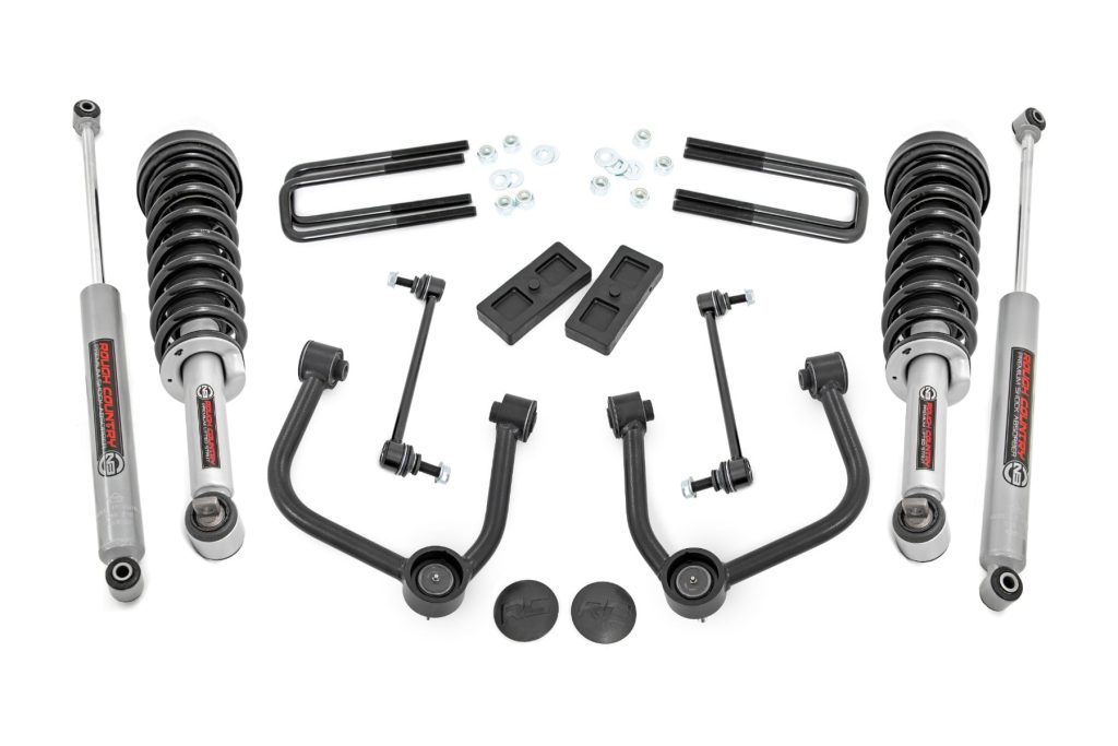 Rough Country 3 Inch Lift Kit N3 Struts Ford Ranger 4WD (2024-2026)