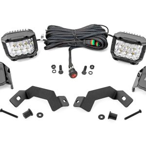 Rough Country LED Light Kit Ditch Mount 3β³ OSRAM Wide Toyota Land Cruiser (24-26)