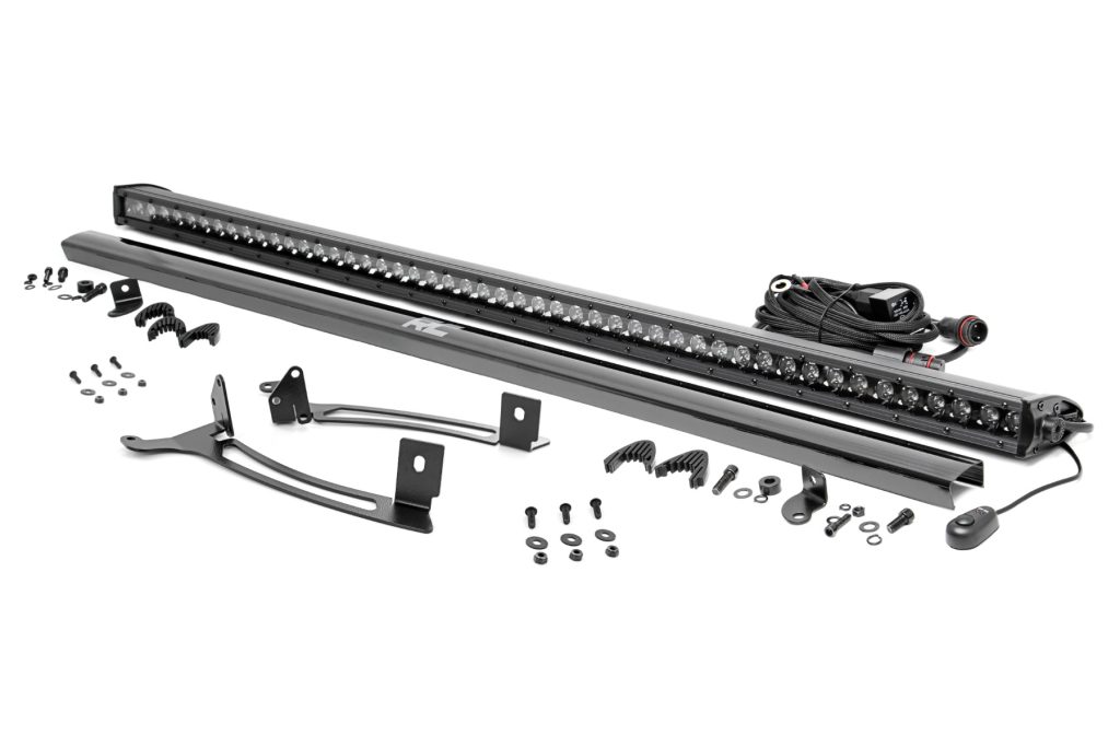 Rough Country 50″ Single Row Light Mount Front Black Series Polaris XPEDITION ADV 5