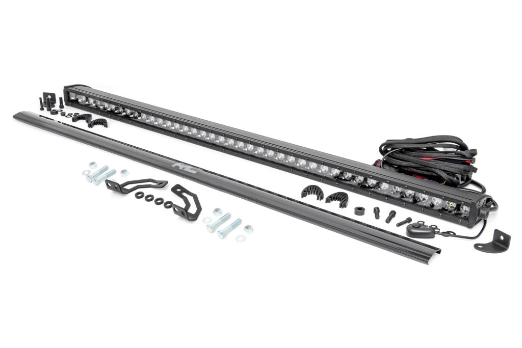 Rough Country LED Light Kit Rear Mount 40β³ Black Single Row Polaris RZR 1000XP4 (2024)
