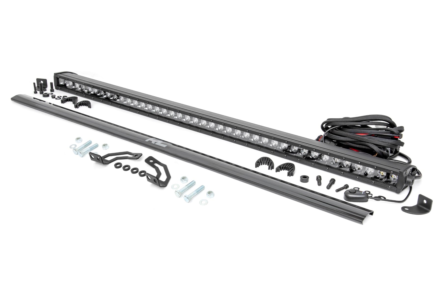 Rough Country LED Light Kit Rear Mount 40β³ Black Single Row Polaris RZR 1000XP4 (2024)