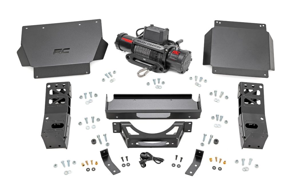 Rough Country FXS Hidden Winch Mount PRO9500S Toyota Tacoma 4WD (2024-2026)