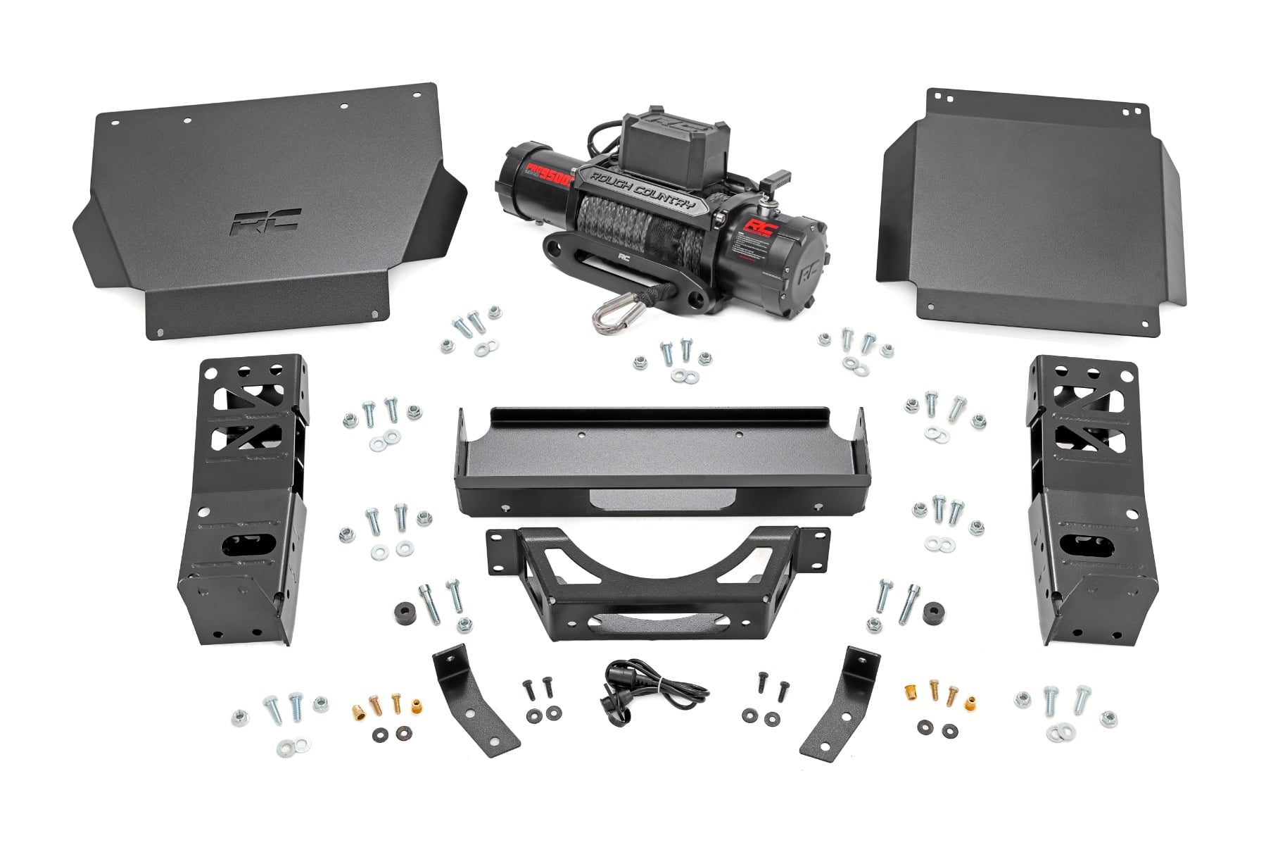 Rough Country FXS Hidden Winch Mount PRO9500S Toyota Tacoma 4WD (2024-2026)