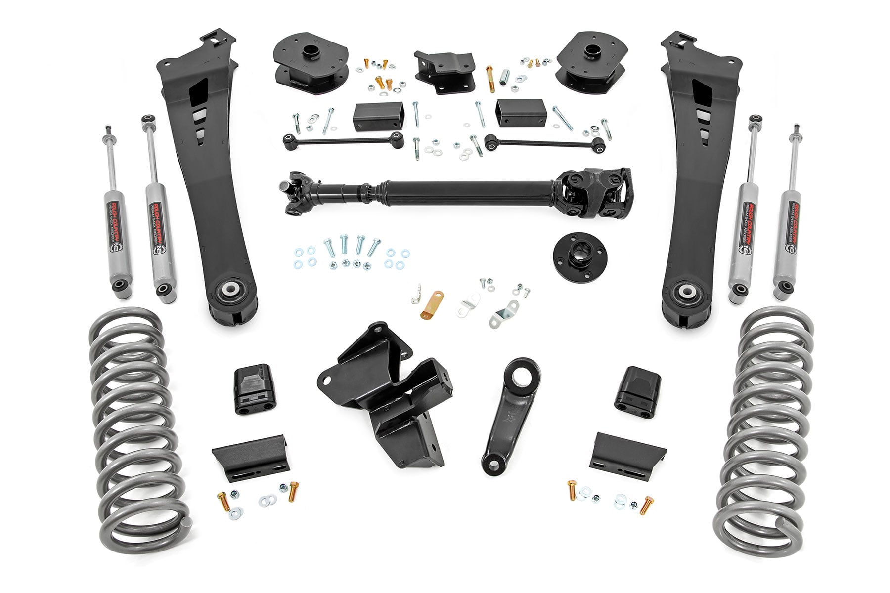 Rough Country 5 Inch Lift Kit Fr D/S 10 Bolt T-Case Ram 2500 4WD (2025-2026)