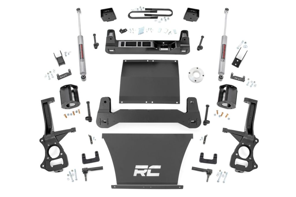 Rough Country 6 Inch Lift Kit Mono Leaf Rear Chevy Silverado 1500 2WD (2025-2026)