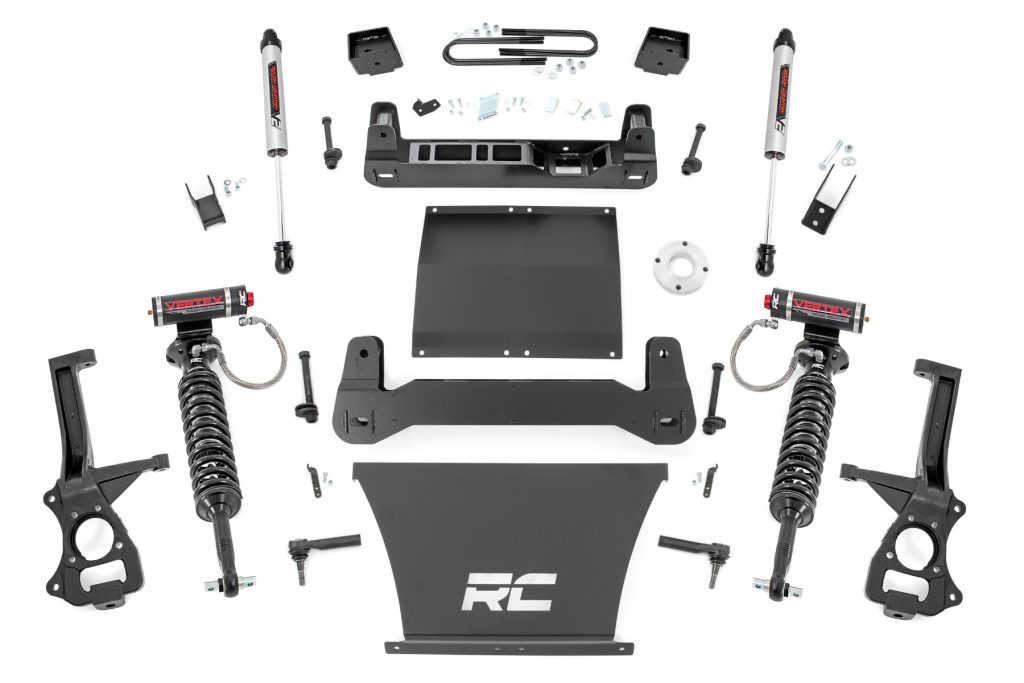 Rough Country 6 Inch Lift Kit Mono Leaf Rear Vertex/V2 Chevy Silverado 1500 (25-26)