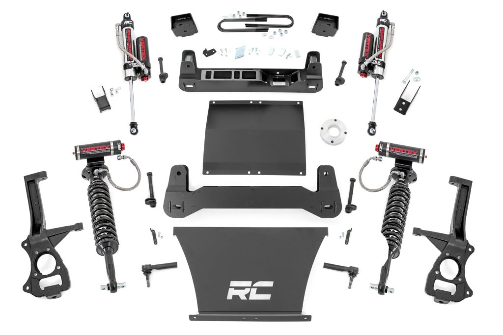 Rough Country 6 Inch Lift Kit Mono Leaf Rear Vertex Chevy Silverado 1500 2WD (25-26)