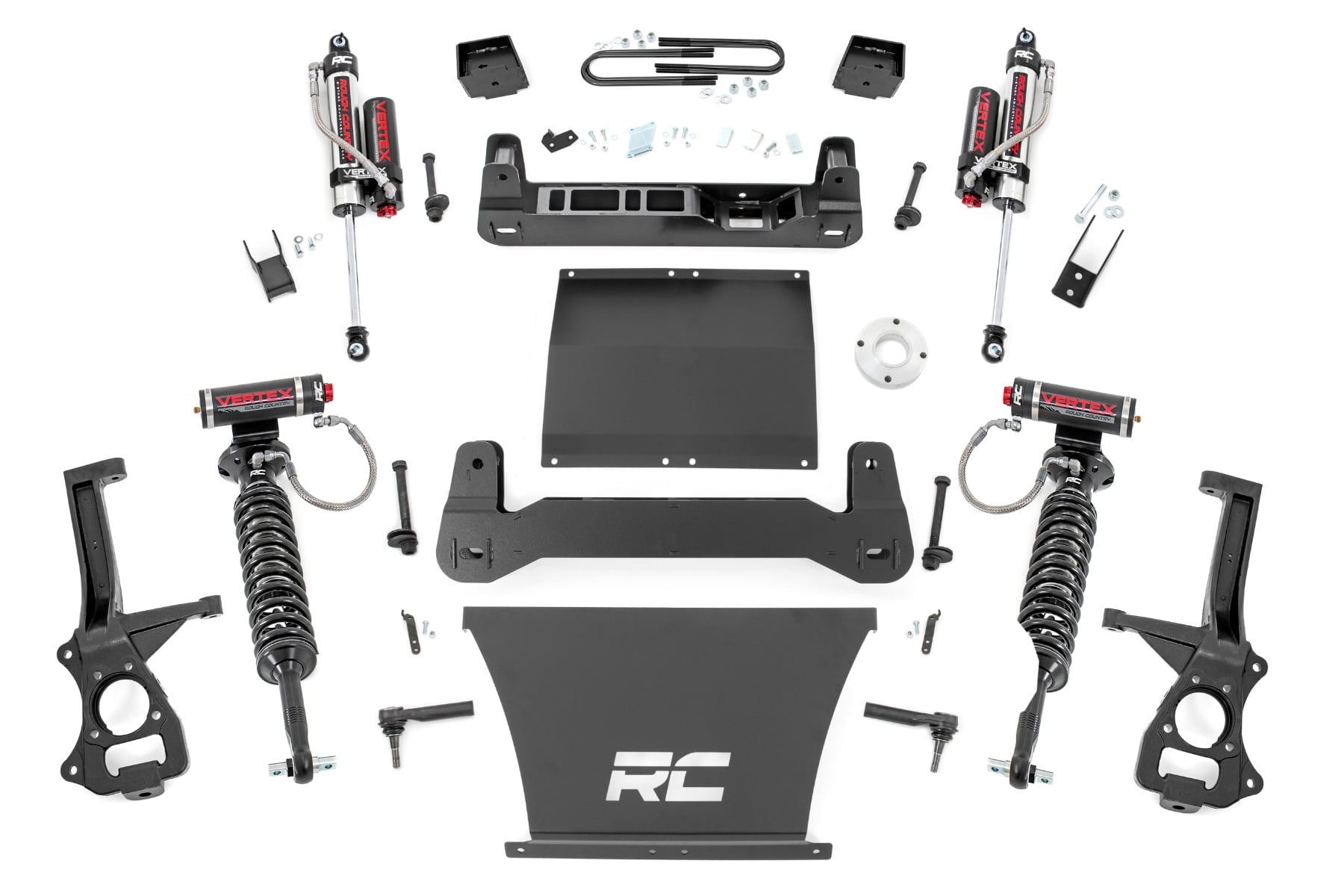 Rough Country 6 Inch Lift Kit Mono Leaf Rear Vertex Chevy Silverado 1500 2WD (25-26)