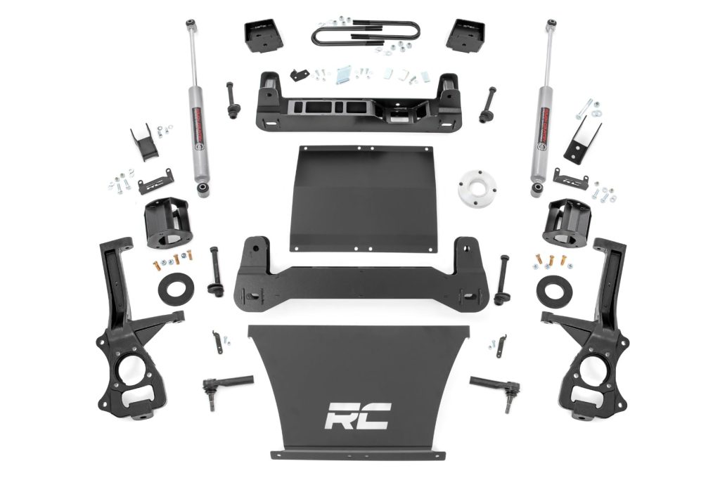Rough Country 6 Inch Lift Kit Mono Leaf Rear N3 GMC Sierra 1500 2WD (2025-2026)
