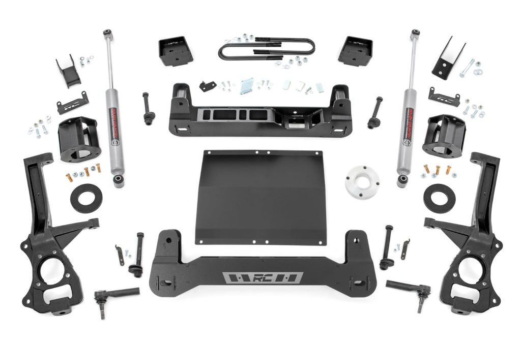 Rough Country 6 Inch Lift Kit Mono Leaf Rear Diesel GMC Sierra 1500 2WD (2025-2026)