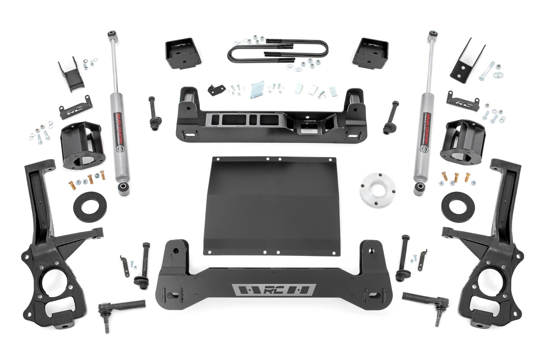 Rough Country 6 Inch Lift Kit Mono Leaf Rear Diesel GMC Sierra 1500 2WD (2025-2026)
