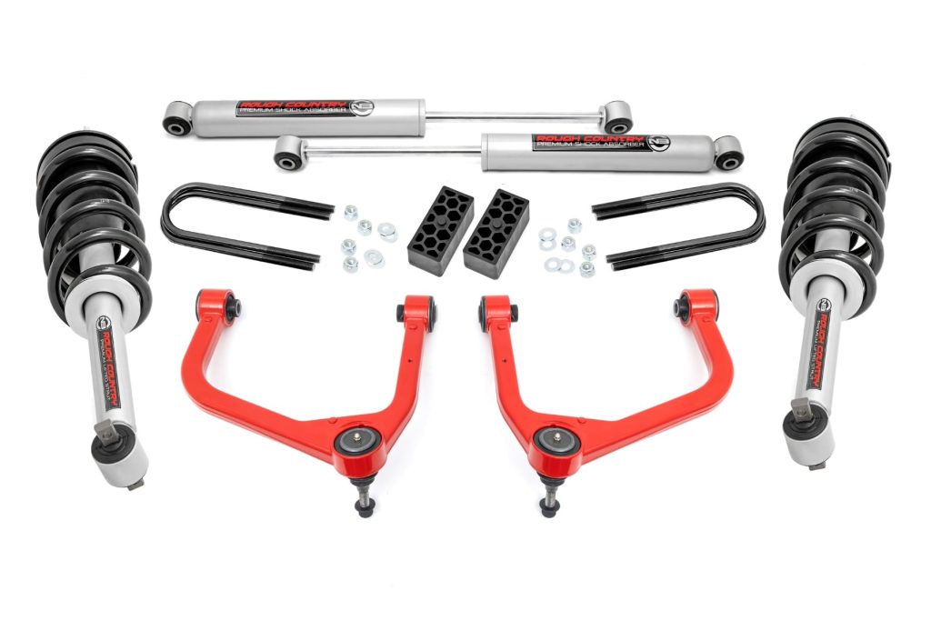Rough Country 3.5 Inch Lift Kit N3 Struts Chevy Silverado 1500 2WD/4WD (2025-2026)