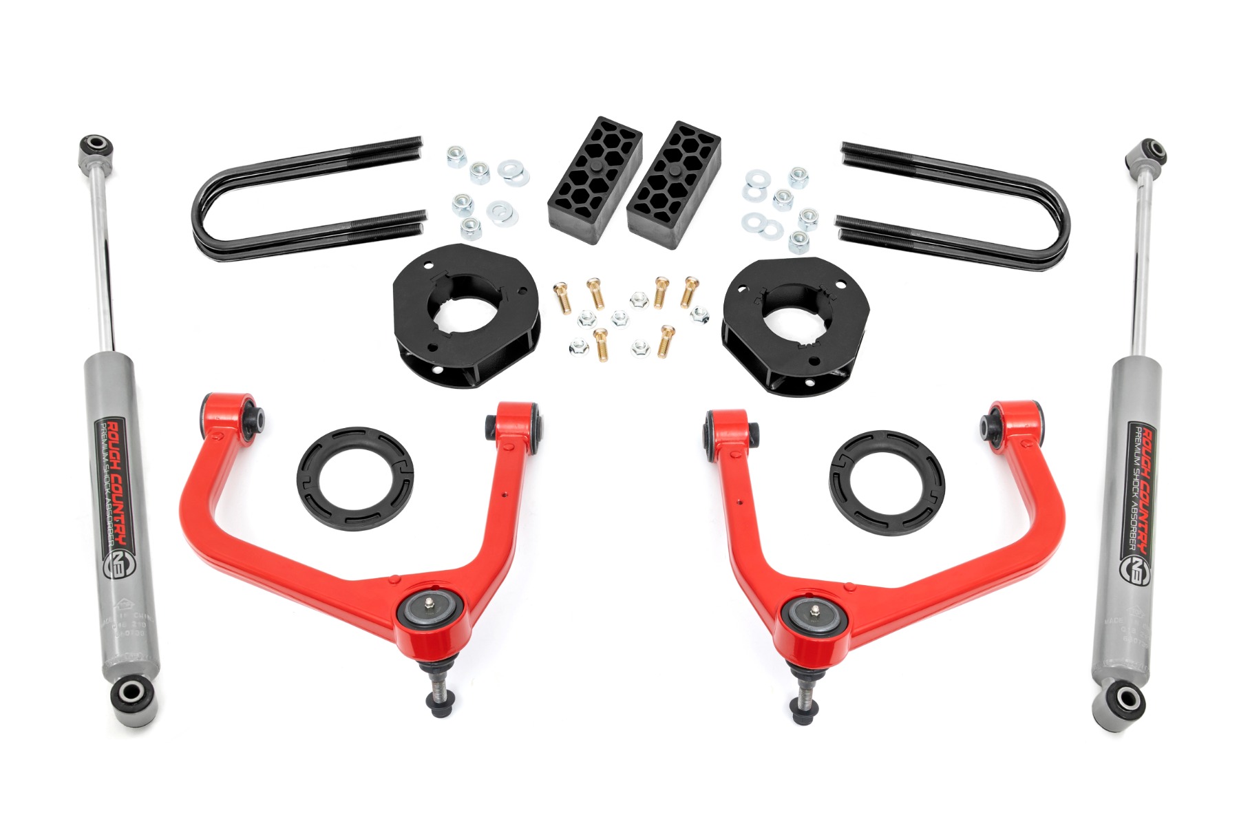 Rough Country 3.5 Inch Lift Kit Chevy Silverado 1500 2WD/4WD (2025-2026)