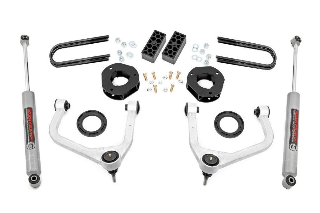 Rough Country 3.5 Inch Lift Kit Chevy Silverado 1500 2WD/4WD (2025-2026)