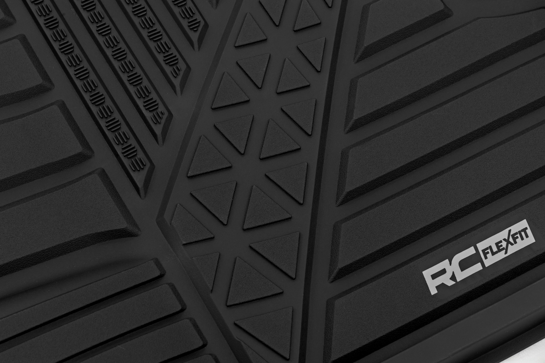 Rough Country Flex-Fit Floor Mats Front Crew Ram 1500 2WD/4WD (2025-2026)
