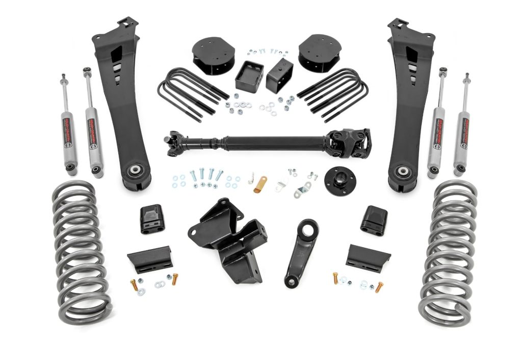 Rough Country 5 Inch Lift Kit Fr D/S 10 Bolt T-Case Ram 3500 4WD (2025-2026)