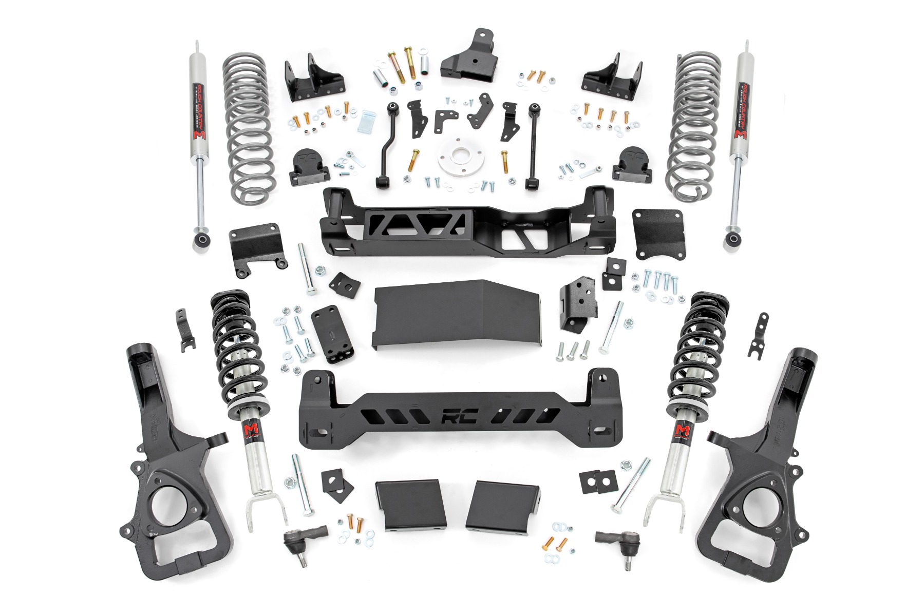Rough Country 6 Inch Lift Kit M1 Struts Rear Coils Ram 1500 4WD (2025-2026)