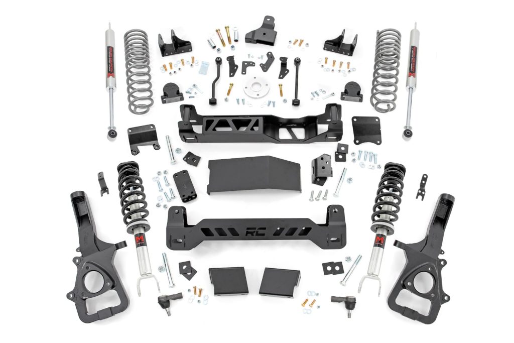 Rough Country 6 Inch Lift Kit 22XL M1 Struts Rear Coils Ram 1500 4WD (2025-2026)