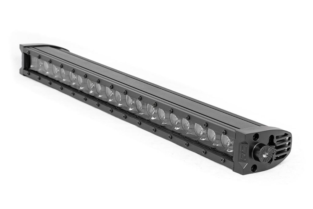 Rough Country 20 Inch Black Series LED Light Bar Single Row Cool White DRL