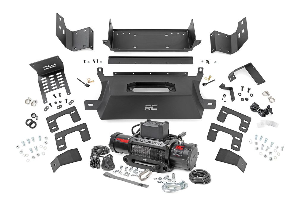 Rough Country Hidden Winch Mount 9500S Ford Bronco 4WD (2021-2026)