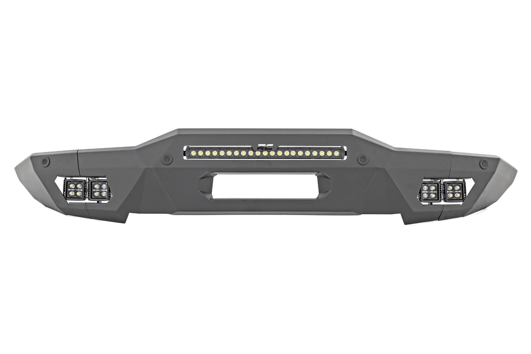 Rough Country Front Bumper Modular Full Wings Amber DRL Ford Bronco 4WD (2021-2026)