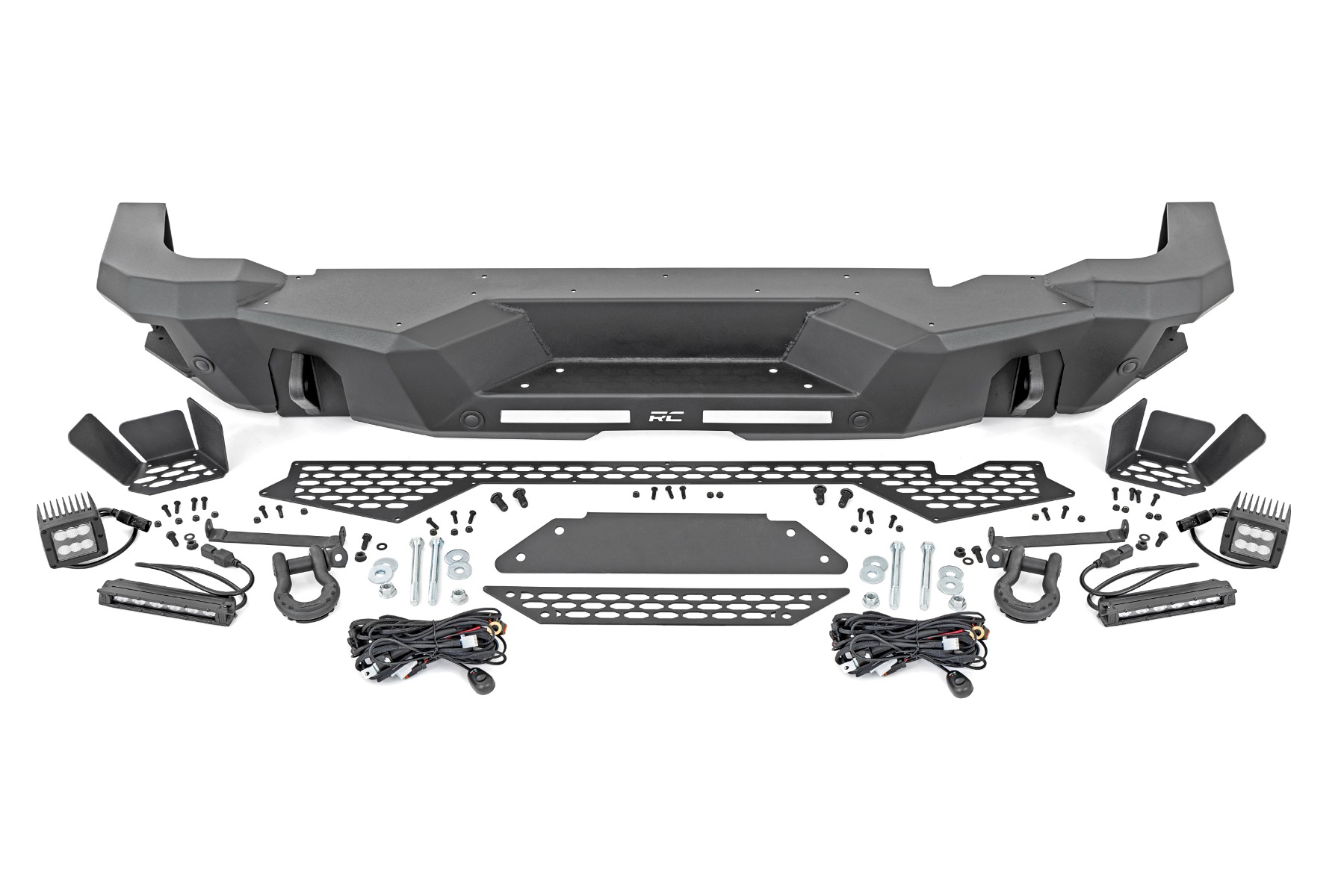 Rough Country Rear Bumper Black Series LED Flood Ford Bronco 4WD (2021-2026)