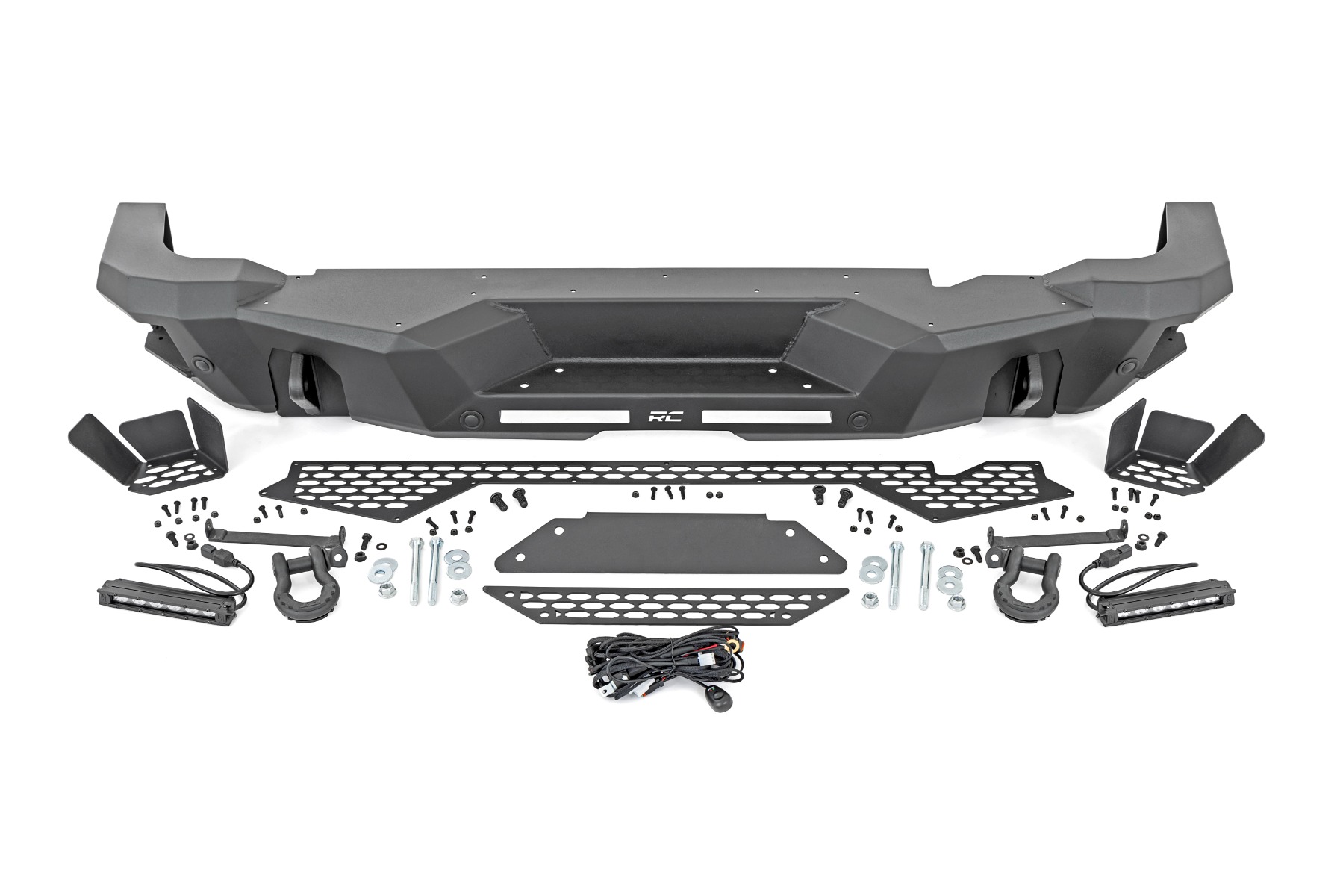 Rough Country Rear Bumper Black Series LED 6β³ Pair Slim Line Ford Bronco (21-26)