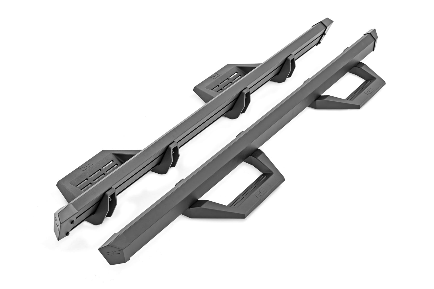 Rough Country SRX2 Adj Aluminum Step Crew Cab Chevy/GMC 1500/2500HD (19-26)