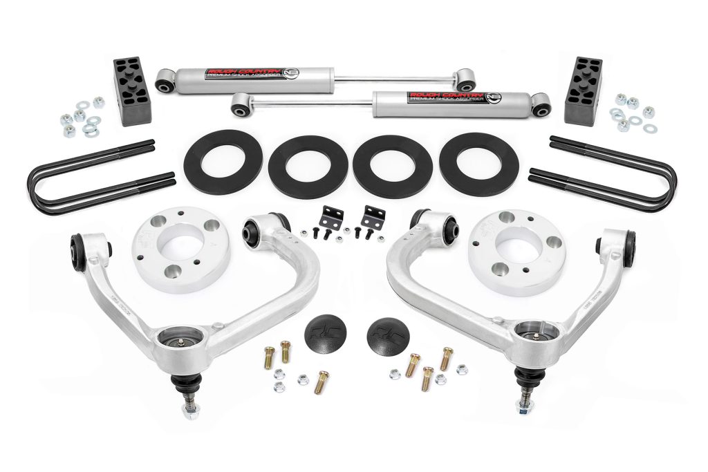 Rough Country 3 Inch Lift Kit Forged UCA Ford F-150 2WD (2021-2026)