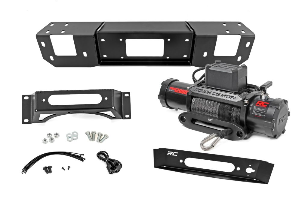 Rough Country Hidden Winch Mount PRO12000S Ford F-150 4WD (2021-2026)