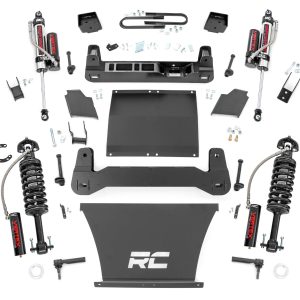 Rough Country 6 Inch Lift Kit Mono Leaf Rear Vertex Chevy Silverado 1500 4WD (22-24)