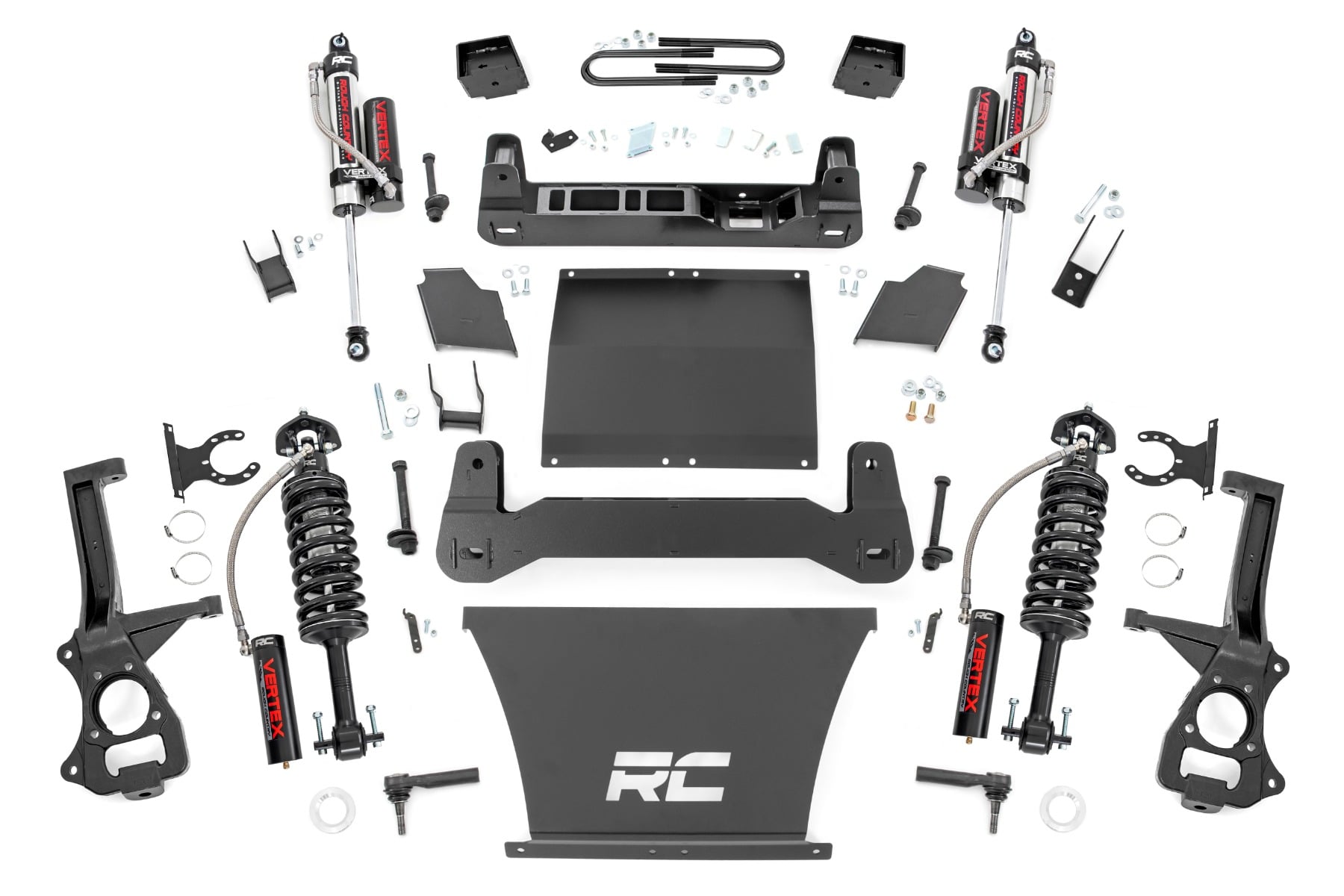 Rough Country 6 Inch Lift Kit Mono Leaf Rear Vertex Chevy Silverado 1500 4WD (22-24)