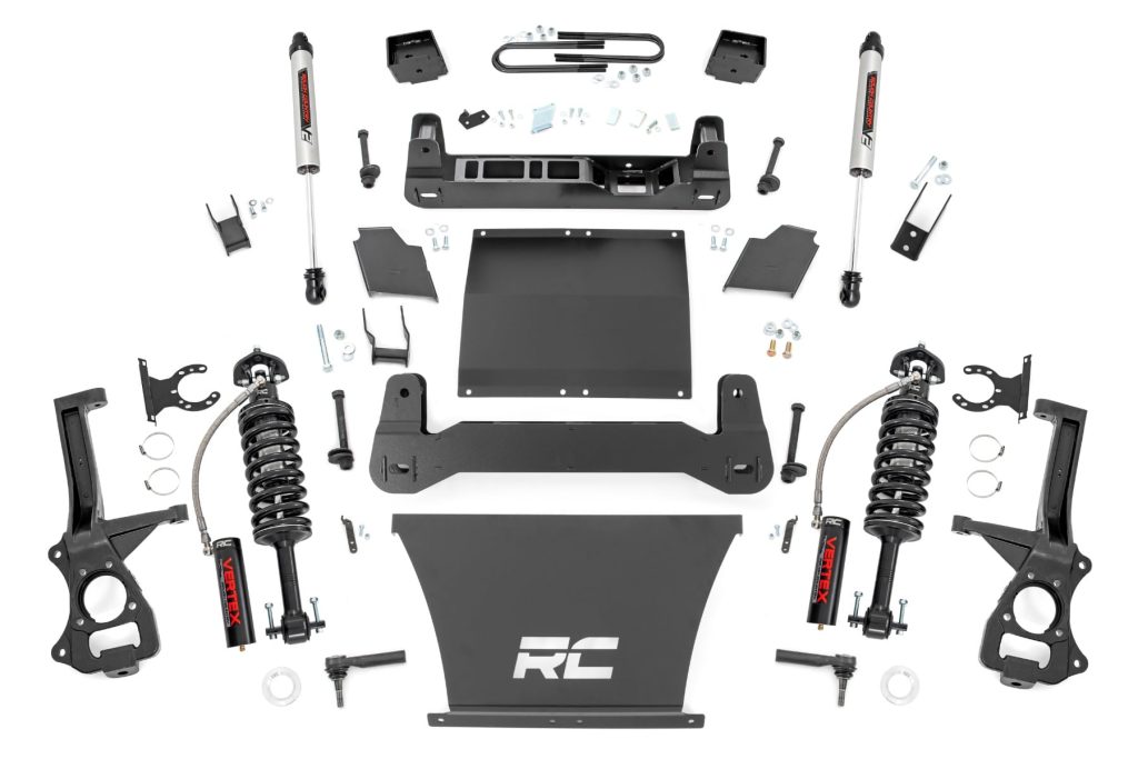 Rough Country 6 Inch Lift Kit Mono Leaf Rear Vertex/V2 Chevy Silverado 1500 (22-24)